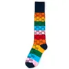 Herrstrumpor lyxig designer multicolor sock för män kvinnor strumpor herr högkvalitativa äldre gator bekväma strumpor