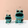 Figurines For Interior Storage Box Resin Animal Sculpture Big Mouth Dog Statue Home Decoration Living Room Ornaments315F