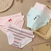 4PC / Pack Briefs Kids Girls Cartoon Baby Girl Söt Panties Pure Bomull Teenage Underkläder Lovely Toddler Shorts Panty Kläder 210622