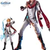 Anime Game Genshin Impact Cosplay Costume Tartaglia Ajax Cosplay Costume Set Halloween Clothes Christmas Y0903