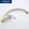 Ledeme kleur keuken kraan mixer water tap enkele houder enkele gat keukenkranen spray verf rotatie rubinetto cucina 210719