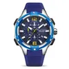 Wristwatches 2021 Mens Watches Megir Top Brand Silicone Strap Chronograph Quartz Sport Watch for Men Relogio Maschulino260L