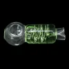 100 MM Glass Smoking Handle Pipe Pyrex Spiral Oil Burner Pipes Smoking Pipe with frozen gel Glass Hand Pipes