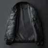 Kurtki męskie skórzana kurtka Bomber motocykl mężczyźni Biker PU Baseball Plus rozmiar 7XL 2022 moda przyczynowa Jaqueta Masculino J410