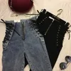 Hög midja sexig skinny penna jeans för kvinnor leggings denim byxor smala kvinnliga byxor 210809