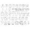 1pcs 3D DIY Chrome ABS ABS Alphate Number Symbol Symbol Car Decal Stickers Universal для Honda/VW // skoda/ford/peugeot1754317