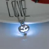 Pendant Necklaces 2022 S Women Accessories Halloween Hollow Necklace Sliver Pumpkin Lantern Shape Luminous