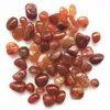 2021 150 g 10–20 mm natürlicher getrommelter roter Karneol-Kristall, roter Kies-Achat, heilende Dekoration, natürliche Quarzkristalle