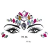 3D Sexy face tattoo stickers Eyebrow JewelryTemporary tattoos glitter fake tatto rhinestones for woman Party faces Jewels tatoos