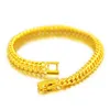 Lien, chaîne mode coréenne femmes Bracelet couleur or jaune clair bijoux breloque mariage fiançailles Bracelets main Fine pour les filles cadeau