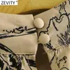 Kvinnor Vintage Stand Collar Flower Print Smock Blouse Ladies Business Shirt Chic Femme Back Buttons Blusas Tops LS7500 210416