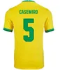 Brasile G.Jesus Richarlison Jersey Soccer Vinicius Jr 2021 22 Brasil Marquinhos Maillots de Foot Gabi Casemiro E.Ribeiro Kit di camicia da calcio