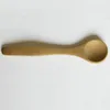 8サイズの小さな竹のスプーン自然Eeo-Frendly Mini Honey Spoons Kitchen Mini Coffee Teaspoon Kids Ice Cream Scoop 9〜16Cm DH2073