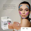 V linha de levantamento de máscara de máscara rugas Reducer pescoço Área de olho fita invisível 2 rolos