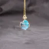 Hot nouvelle arrivée pierre naturelle cristal améthyste pendentif multicolore collier irrégulier mélange aléatoire