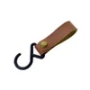 Keychains Outdoor Camping Kitchen Supplies Drying Rack PU Hook S-shaped Leather Lanyard For Keys Keychain Accessories Miri22