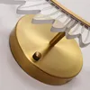 Modern Altın Tasarımcı Alüminyum + Akrilik Duvar Lambaları Yatak Odası Başucu Koridor Dekorasyon Duvar Aplik LED Lamba AC 110 V 220 V Ev Aydınlatma Kapalı Işık Armatürleri
