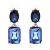 10 Kolory Błyszczące Kryształ Dangle Kolczyki Brincos Urok Rhinestone Drops Kolczyk Moda Biżuteria ślubna