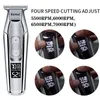 Kemei Professional Electric Hair Clippers Trymer for Men LCD Wyświetlacz LCD Maszyna do cięcia Hair Clipper Shaver Broda Trymery 220121