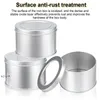 Aluminum Tins Jars Metal Round Tin Containers Storage Gift Boxes with Clear Top Window Home Baking Mold Cake Pan RRD1124