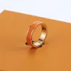 2023 Neue Designer-Titanstahlbandringe Modeschmuck Herren einfacher moderner Ring Damengeschenk ohne Box