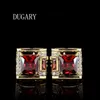 DUGARY Luxury shirt for men's Brand buttons cuff links gemelos High Quality crystal wedding abotoaduras Jewelry