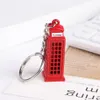 Creative Red Bus Post Box Design Pendentif Porte-clés Souvenirs pour Femmes Hommes Ring London Style