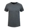 Vêtements T-shirts T-shirts été hommes sport Fitness course Yoga manches courtes noir blanc bleu foncé gris249y