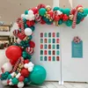 105 قطع الأحمر الأبيض الحلوى البالونات جارلاند كيت سلسلة البالونات عيد الميلاد زينة للمنزل حزب الهيليوم جلوبوس نافيداد 211027