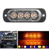 4LED Car Strobe Warning Light Grill Flashing Breakdown Emergency Light Auto Truck Trailer Beacon Lamp LED Side Lights