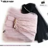 Весна мода женские кружева принцесса фея стиль 4 слои Voile Tulle юбка буффант пухлый длинный TUTU S 210608