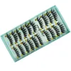 Dingsen 10 Pare Natural 15mm Full Strip False Eyelashes Fake Lashes Long Makeup 3D Mink Extension