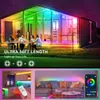 Bande lumineuse LED TV couleur rêve, synchronisation avec la musique, 1m 2m 3m 5m, RGB 5050SMD, étanche, Flexible, effet de chasse, USB 5V