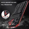 Nieuwe Designer Card Tas Gevallen voor iPhone 13 Pro Max Telefoon Case 12 11 XR XS 8 Plus Samsung A32 Motorola TPU Hard Shell PC Beugel Multi Functie Anti Vallende Shockbrisch Cover