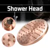 8 polegada redonda vintage retro casa de banho chuveiro cabeça antique vermelho mangueira de cobre top shower head tools 210724