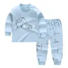 TUONXYE Bambini Pijama Infantil Bambini Cartoon Escavatore Pigiama Per Ragazzi Pigiama a maniche lunghe in cotone Ragazze Homewear Abbigliamento PJS 210908