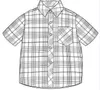 Fashion Boy Dress Shirt Khaki Plaid 3-8Y Spring New Long Sleeve Shirts Toddler Clothes