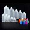 E Cig E-juice E-liquid Empty Oil Bottle Plastic Dropper Bottles 3ml 5ml 10ml 15ml 20ml 30ml 50ml 100ml 120ml With Childproof Cap Wholesale