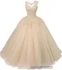 Abiti Quinceanera 2021 Sexy Backless Princess Party Prom Formale Applicazioni di cristallo Tulle Ball Gown Lace Up Abiti De 15 Anos Q18773000