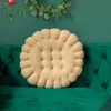 Almofada/travesseiro decorativo criativo almofada de assento redondo almofadas de volta da cama almofada de chão doméstico almofadas em forma de biscoito para crianças