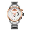 Wristwatches Relogio Masculino Sport Chronograph Mens Zegarki Top Steel Quartz Clock Wodoodporna Big Dial Oglądaj mężczyzn QW041