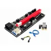 Mais novo ver009 usb 30 pcie riser cabo ver 009s express 1x 4x 8x 16x extensor computador 6 pinos cabos de alimentação conectores8624041