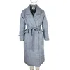 Dames Down Parka Lange Vrouwen Mode Winter Tie Riemjassen Elegante Solid Overdekte Knoop Katoenen Jassen Vrouwelijke Dames