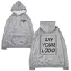 Custom design Zipper Hoodies Unisex sportswear hoodies Wholesale DIY Your Sweatshirts warm Pullovers Drop Shipping clothing Y0809