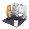 3x3 Clothing Show Advertising Display Stand for Fashion Event with Frame Kits Customized Printed Graphics Carry Bag