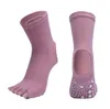 Yoga Socks Women Anti Slip Ballet Dancing ankle stocking Floor Home Sox Knitted Cotton Backless Pilates Sock Sports Female Indoor exercise accessary