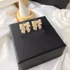 2021 new fashion Knot pearl bow earrings ladies 925 silver needles simple all-match jewelry2696