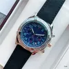 Moda mężczyźni zegarki Chronometre Quartz Ruch Sport Watch Nylon Pasek Wszystkie wybieranie Wodoodporna ręka na rękę Ocean Dobra jakość Men254o