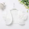 ACThink Baby Girls Floral Bolero Marka Księżniczka Dziewczyny Krótki Rękaw Suknia Ślubna Cape Dzieci Lato Krótki Płaszcz Dla Dziewczyn 211023