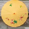 82 CM Huile Artificielle Papier Parapluies Tissu De Soie Manche En Bois Parapluie Danse Cosplay Performance Prop Ombellifères Style Chinois BH5155 TYJ